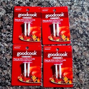 GoodCook lot of 3, pack of 2 Meat Timers Model 25981 new pops up when turkey rea